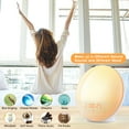 thumbnail image 5 of Smart Alarm Clock Wake Up Light - Sunrise Alarm Clock Supports APP Control with FM Radio, Sunrise/Sunset Simulation, 4 Alarms, Snooze Function, 7 Colors, 7 Natural Sound & FM Radio, Digital LED Clock, 5 of 8