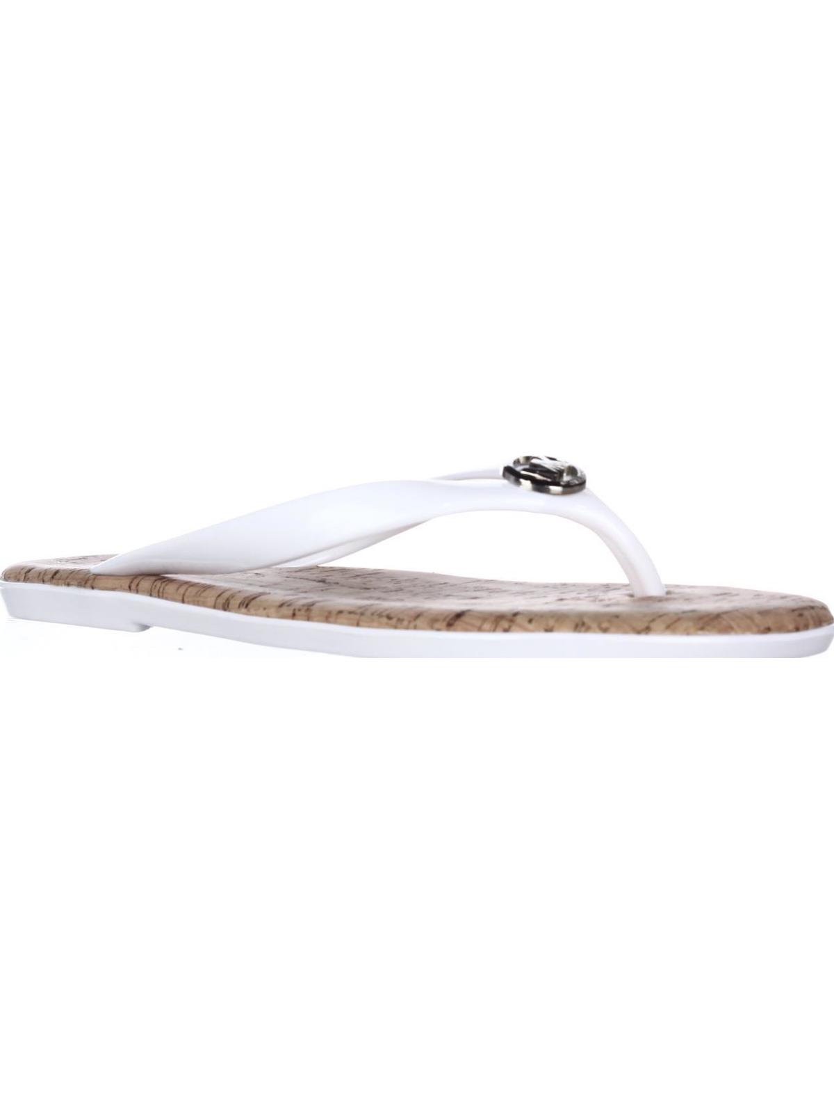 michael kors jet set jelly flip flops black