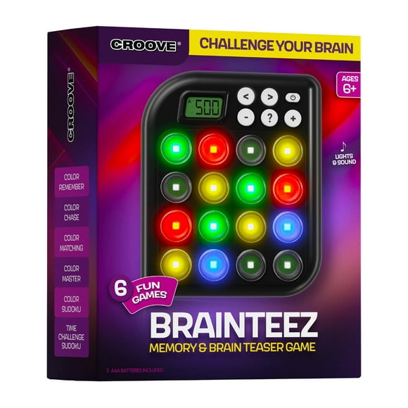 Brainteez 6 en 1: Rompecabezas y Juego de Memoria, 6 Juegos Divertidos