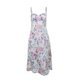 thumbnail image 4 of VISgogo Vestido de tirantes para mujer, vestido midi de verano con estampado de flores de corte bajo y tirantes finos para fiestas y vacaciones VISgogo  moda, 4 of 9
