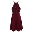 thumbnail image 5 of Vestido ajustado sin mangas con lentejuelas, elegante y a la moda para mujer - Poliéster, diseño brillante para fiestas/veladas, 5 of 5