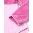 thumbnail image 6 of Hansber Kids Girls Velvet Leotard Backless Bodysuit Long Sleeves Tank Ballet Dancewear Sportswear Pink 140, 6 of 7