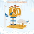 thumbnail image 3 of Gymax Aviation-themed Cat Tree for Indoor Cats w/ Helicopter Top Perch Scratching Post, 3 of 10