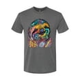 thumbnail image 3 of Funny Neon Sloth | Dean Russo Art Animal Lover Mens Premium Tri Blend T-Shirt, Dark Heather, L, 3 of 5