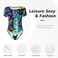 thumbnail image 4 of Balery New York City Body de cuello redondo de manga corta para mujer Tops de manga corta Tops básicos-XX-Large, 4 of 7