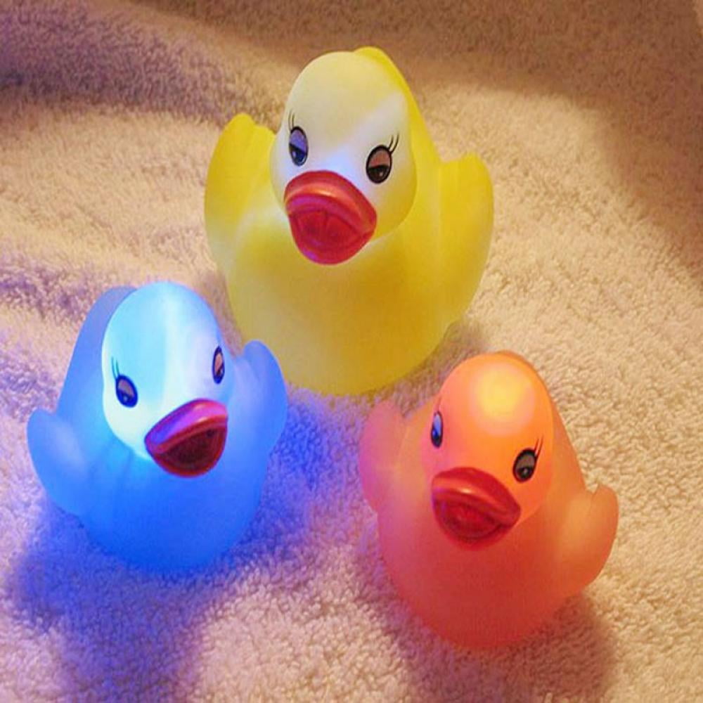 Light Up Disco Bath Duck Mood Colour Changing LED Bath Toy 
