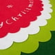 thumbnail image 3 of Falda de árbol de Navidad de sandía de 48 pulgadas Decoraciones navideñas creativas Fondo de árbol de Navidad Delantal BR  Rojo Verde, 3 of 4