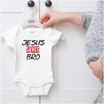 thumbnail image 5 of Jesus Saves Bro Funny Christian Romper Boys or Girls Infant Baby Brisco Brands NB, 5 of 6