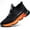 Orange, variant on Tanleewa Steel Toe Work Shoes for Men and Women Shoe Size Men5/Women6