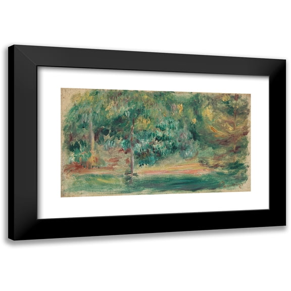 Pierre-Auguste Renoir 14x10 Black Modern Framed Museum Art Print Titled - Landscape (C. 1890-1900)
