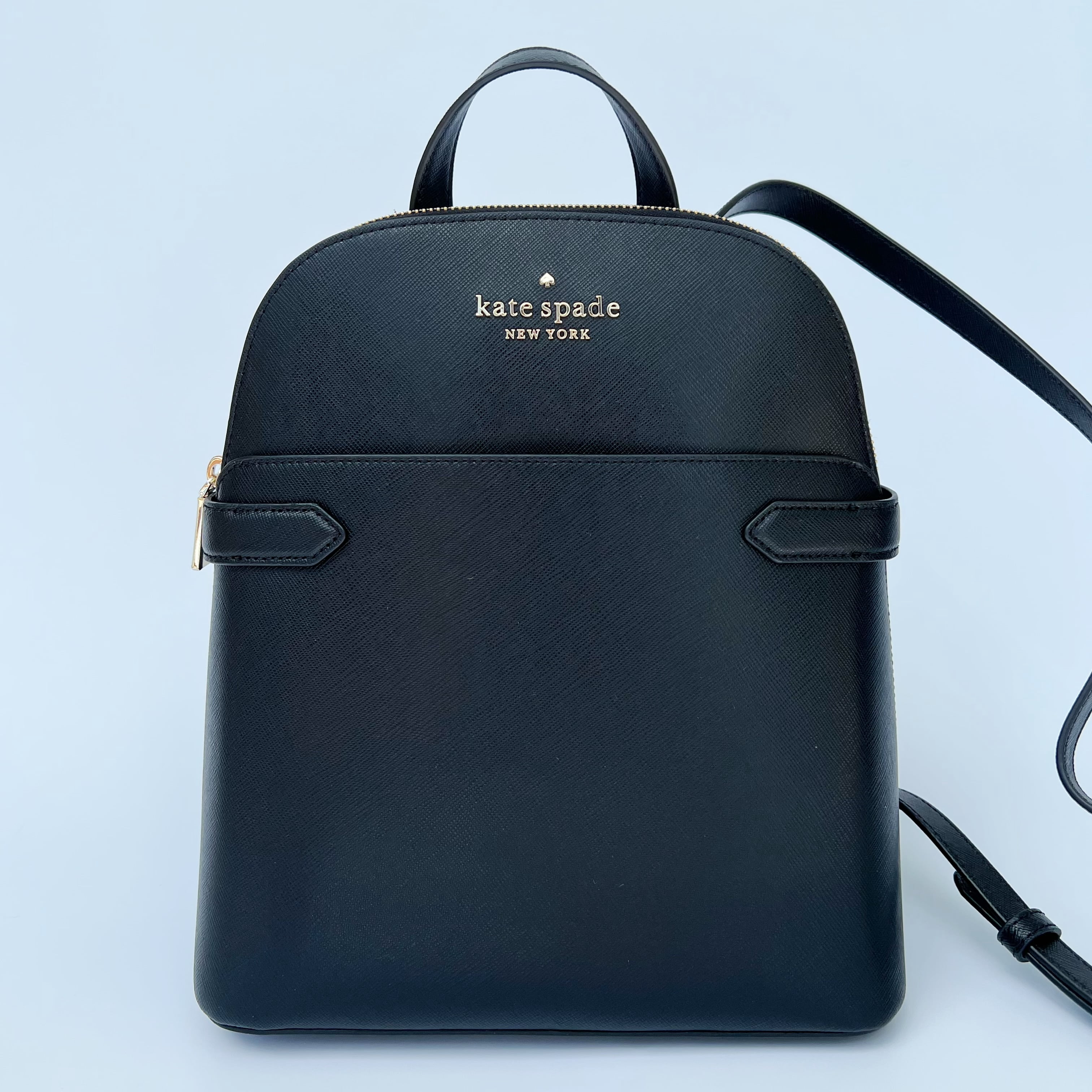 Kate Spade Dome Backpack Leather NWT Black KATE SPADE STACI DOME LEATHER BACKPACK + | Mercari main image 3