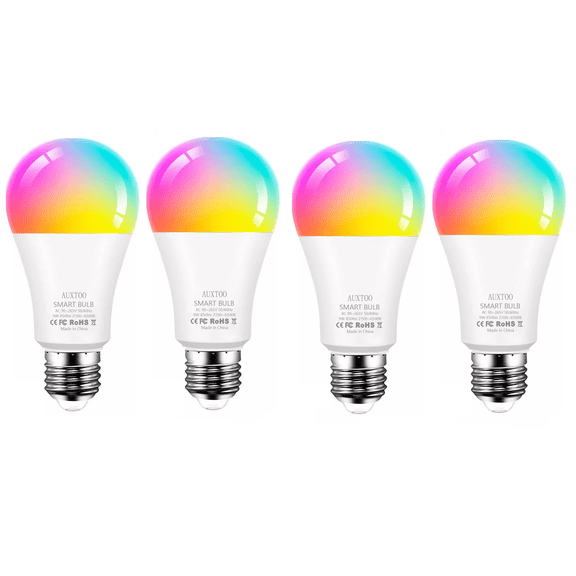 Focos Led Inteligentes Wifi Control Remoto 4 Pcs