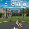 thumbnail image 3 of 14FT Trampoline for Kids with No-gap Design, SHINPT Outdoor Trampoline with 1200LBS Capacity, Kids Trampoline 14FT with Basketball Hoop, Large Trampoline Outdoor for Backyard, Big Trampoline for Kids, 3 of 9