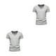 thumbnail image 4 of Sonducket Ropa africana cultural para entusiastas de la moda masculina algodón expresivo hombres africanos traje tradicional manga corta gris gris claro s,1 2Conjunto, 4 of 6