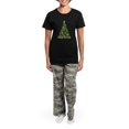 thumbnail image 4 of CafePress - Spider Christmas Tree Pajamas - Women's Short Sleeve Print T-Shirt and Pants Dark Cotton Pajama Set, 4 of 7