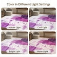 thumbnail image 7 of ODIKA 3'x5' Ultra-Soft Throw Mat, Purple Abstract Brushstroke Watercolor Splatter Swirl Ombre Gradient None Washable, Bare feet friendly, Easy Care Indoor rug for Bedside, Vanity, 7 of 7