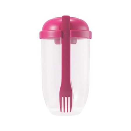 

Salad Container Diet Meal Shaker Cups With Fork Kitchenware Portable Plastic Gift Kitchen Food Lunch Box Bottles