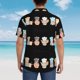thumbnail image 4 of Balery Little Chef Gnome Camisas hawaianas de manga corta para hombre, camisas playeras de corte holgado, camisas de vacaciones con botones,X-Large, 4 of 7