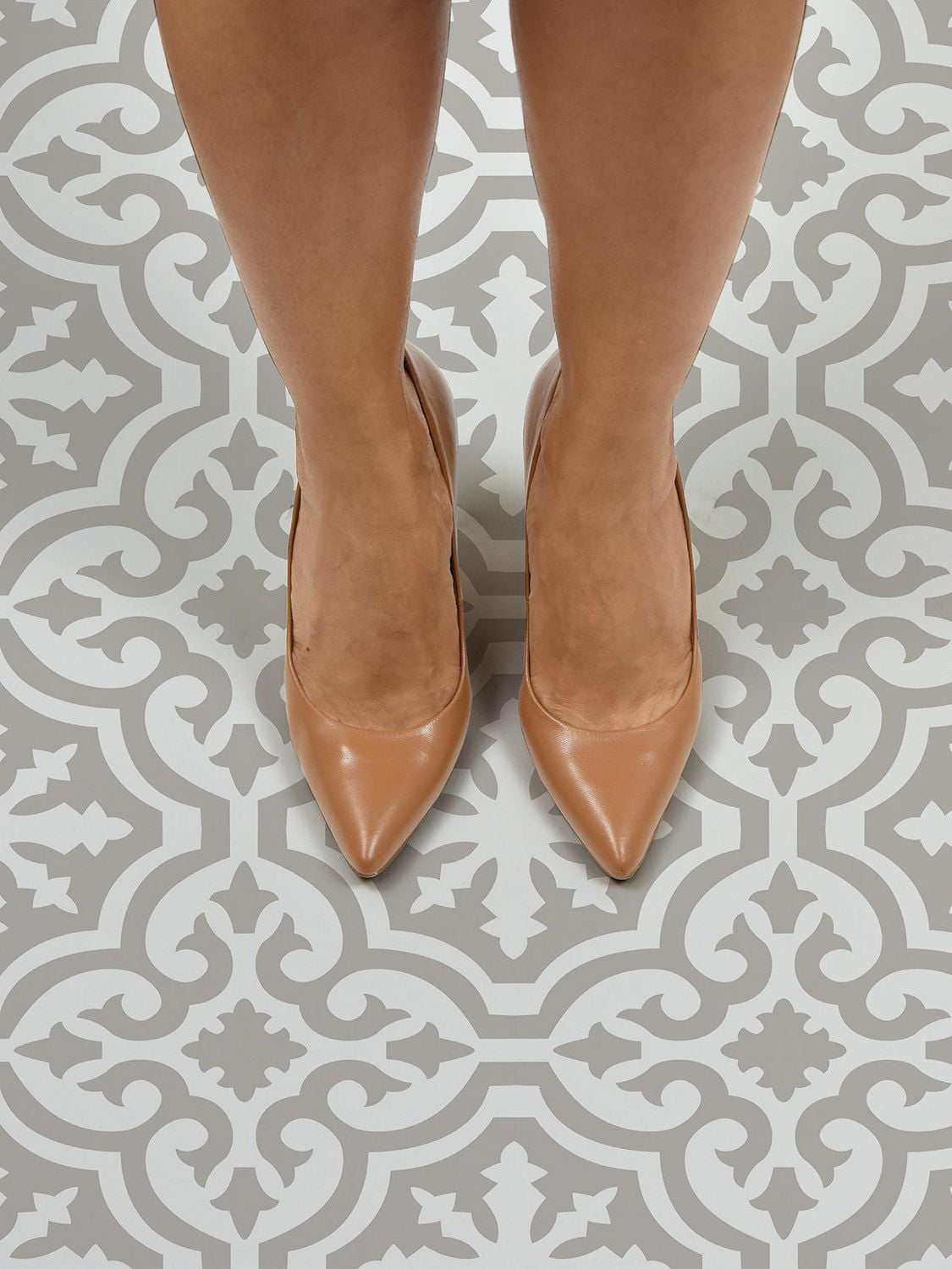 FloorPops Emilia Taupe Peel and Stick Floor Tiles Set of 20