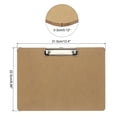 thumbnail image 2 of Uxcell 8.9 x 12.4" Clipboard Horizontal, 1 Pcs Tablero Duro de Diseño Horizontal, Marrón, 2 of 6