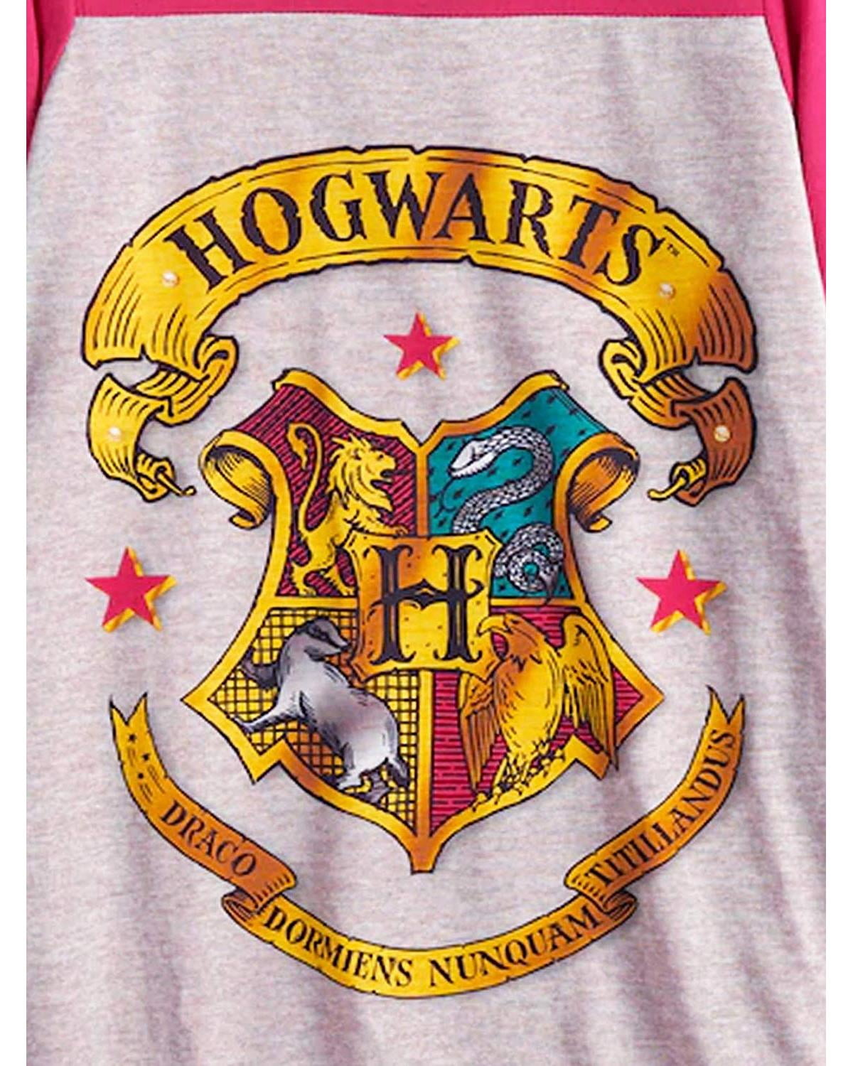 AME Sleepwear Girls Harry Potter Hogwarts Crest Nightgown