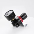 thumbnail image 1 of Válvula reguladora de alivio del manómetro del compresor de control de aire AR2000 con manómetro, regulador de presión de aire industrial, negro, una pieza LingWen 8390606476654, 1 of 1