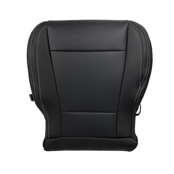 Driver Side Bottom Leather Seat Cover for Ford F250 F350 F450 F550 2017-2022, Replaces FRSD0307DBGL