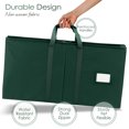 thumbnail image 3 of Hearth & Harbor Large Christmas Ornament Storage Box - Fits up to 124 Holiday Ornaments - Green Fabric Rectangle, 3 of 5