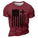 thumbnail image 1 of Camisetas de Manga Larga para Hombres Imprimir Casual Cuello Redondo Camiseta de Manga Corta, Camisetas de Manga Larga para Hombres Algodón, 1 of 4