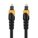 thumbnail image 3 of Juego de 5 cables de audio de fibra óptica con puerto cuadrado SPDIF Toslink de 1 m/3,3 pies para conexión de TV y altavoces, 3 of 8