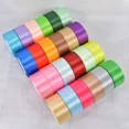 thumbnail image 1 of Rollo de 25 yardas de cinta de satén de 4 cm, material de rosas para manualidades, cinta hecha a mano para Navidad, Halloween, bodas, cumpleaños, fiestas, envoltura de regalos, 1 of 5