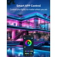thumbnail image 3 of 26FT LED Neon Rope Lights, SQHQ RGB Strips Light with RF Remote & APP Control,Flexible IP65 Waterproof Outdoor, Music Sync,DIY Design,24V LED Strip Lights for Gaming Livingroom Wall Christmas Decor, 3 of 5