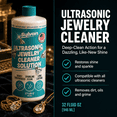 thumbnail image 3 of Sylvan Ultrasonic Jewelry Cleaner Solution Concentrate + Free Polishing Cloth | 500+ Uses | 32 Oz | Made in USA | For  All Ultrasonic Cleaners | Cleaner Liquid | Rings, Necklaces & Eye Wear, 3 of 8