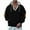 Black, variant on CQONEPT Sweatshirts for Mens 1/4 Zip V Neck Hoodies Drawstring Hooded Outdoor Y2K Pullover with Pockets Black 3XL