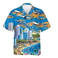 thumbnail image 2 of Camisas gráficas de batalla de aviones para hombres, ropa con estampado 3D, camisas hawaianas de playa, blusas Y2K de manga corta, ropa vintage, blusa con solapa, 2 of 5