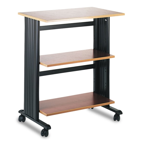 Scranton & Co Mobile Machine Metal Cart in Cherry