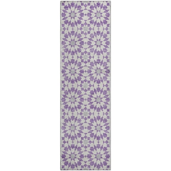 Dalyn Rugs Premium Machine Washable Mayfield AMF734 Lavender 2'3" x 7'6" Runner Rug