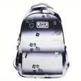 thumbnail image 5 of 1pc Simple Letter Pattern Backpack, Korean Version Large Capacity Computer Backpack, Gradient Color Backpack Casual Women's Men's Bag, 5 of 5