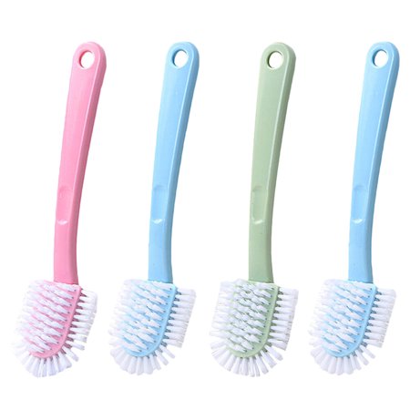 

4pcs Plastic Cleaning Brush Bathroom Cleaning Brush Long Handle Shoe Brush