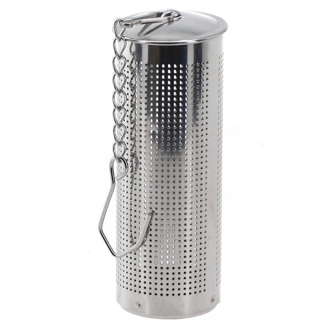 MYG Stainless Steel Tea Ball Strainer Mesh Filter Infuser with Chain Hook for Loose Leaf Tea, Spices - Extra Fine Holes, Rust Resistant, Easy Clean, 65mm Diameter
