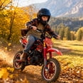 thumbnail image 6 of Gpower Gasoline 49cc Dirt Bike for Kids 6-15,2-Stroke Gas Power Mini Dirt Bike,Red, 6 of 10