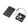 thumbnail image 1 of Panel solar de 6W 5V con ventilador Ventilador Gallineros Ventilador solar Célula solar para coberti CACAGOO Ventilador eléctrico, 1 of 7