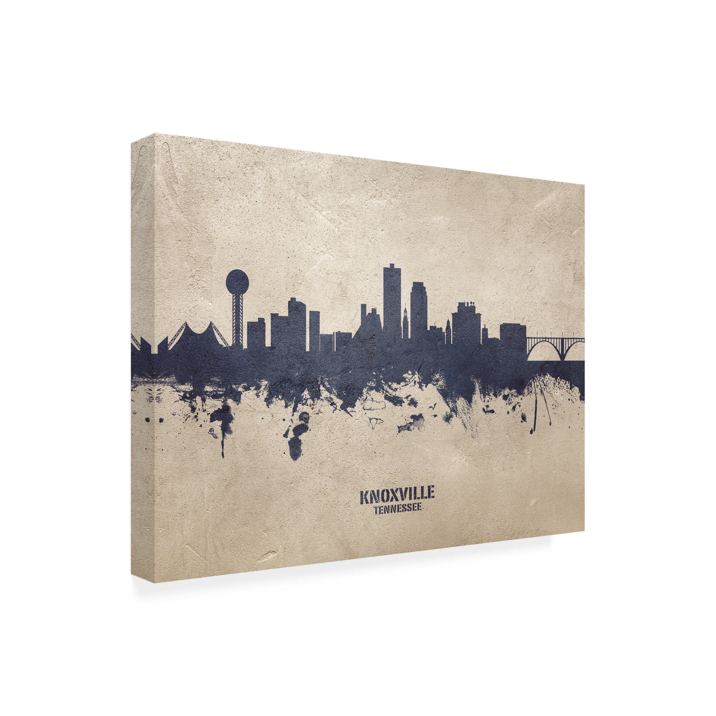 Michael Tompsett 'Knoxville Tennessee Skyline Concrete' Canvas Art