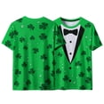 thumbnail image 5 of St Patricks Day Shirt Men Short Sleeve Round Neck Tops Irish Shamrock Green Graphic Tees Novelty 3D Print T-Shirt Summer Basic Shirts, 5 of 8