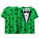 thumbnail image 5 of Xuyuer Women's St. Patrick's Day Printed Round Neck Solid Color Short Sleeve Casual Loose Top, Holiday Graphic Tee for Festival Celebration, Party Outfits and Irish Pride Apparel, 5 of 8