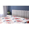 thumbnail image 5 of Ambesonne Floral Design Fitted Sheet, Poppy Petals Wild Art, California King, Burnt Sienna Blue Violet, 5 of 5