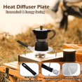 thumbnail image 3 of Heat Diffuser Plate for Gas Stove, Gocoffun Stainless Steel Induction Adapter Plate with Removal Handle, for Cookware Simmer Ring Induction Hob Plate Heat Diffuser(7.9inch), 3 of 6