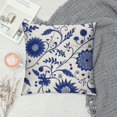 thumbnail image 2 of Nawypu  Blue and White Porcelain Pattern Throw Pillow Covers Cushion Case Pocket Button Vintage Farmhouse Pillowcase for Sofa Couch Bed, 2 of 5