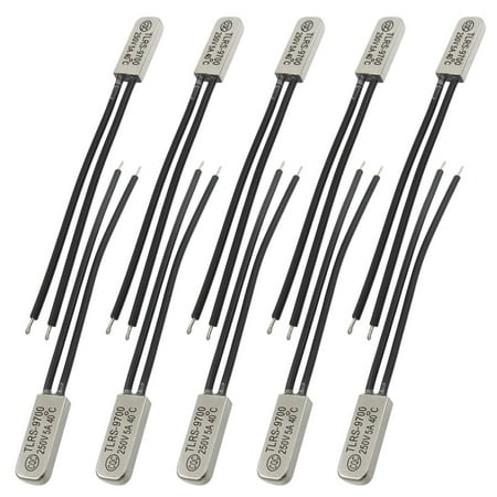 264v Switch - 10x TLRS9700 40C N.O Bimetal Thermal Temperature Switch 250V 5A