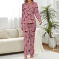 thumbnail image 2 of Top-kevin Cowboy Boots Cacti Women's Long-Sleeve Shirt And Full-Length Bottom Pajama Set, 2 of 6